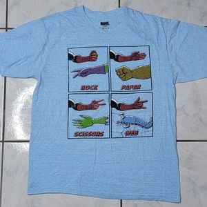 Spider Man Rock Paper Scissor Web T-Shirt